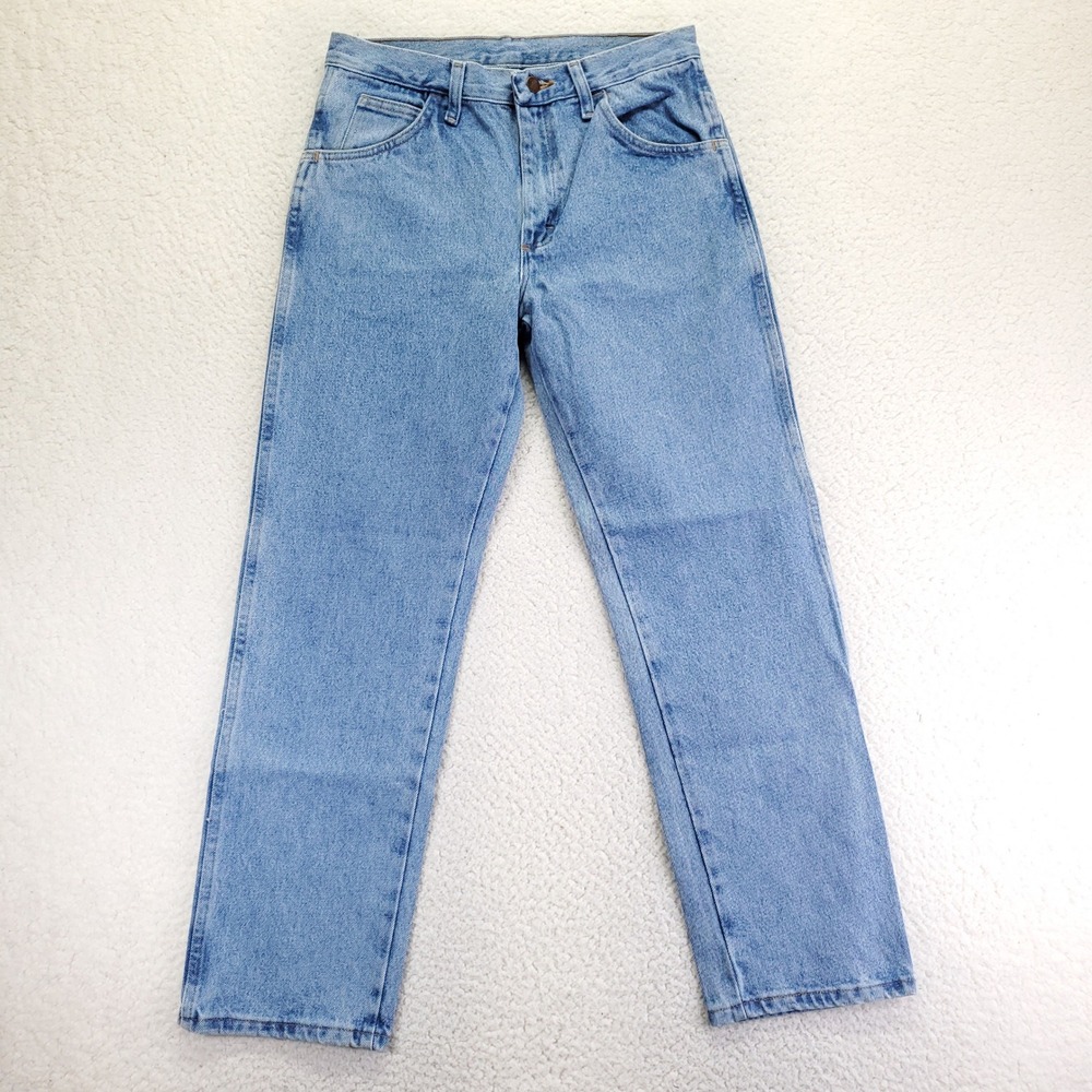 Rustler Classic Men Regular Fit Straight Leg Jeans Light Wash Blue 31x30 87631SW